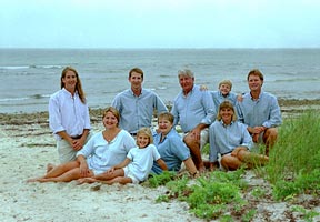 Cape Cod seaside family portrait