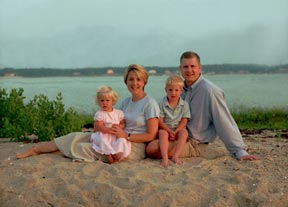 Cape Cod family photo at the beach