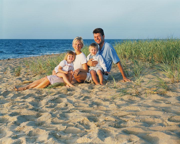 Cape Cod beach family portrait